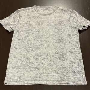 John Varvatos Marled Gray Short Sleeve Tee